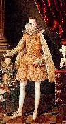 Rodrigo de Villandrando Portrait of infante Felipe (future Phillip IV) with dwarf Soplillo